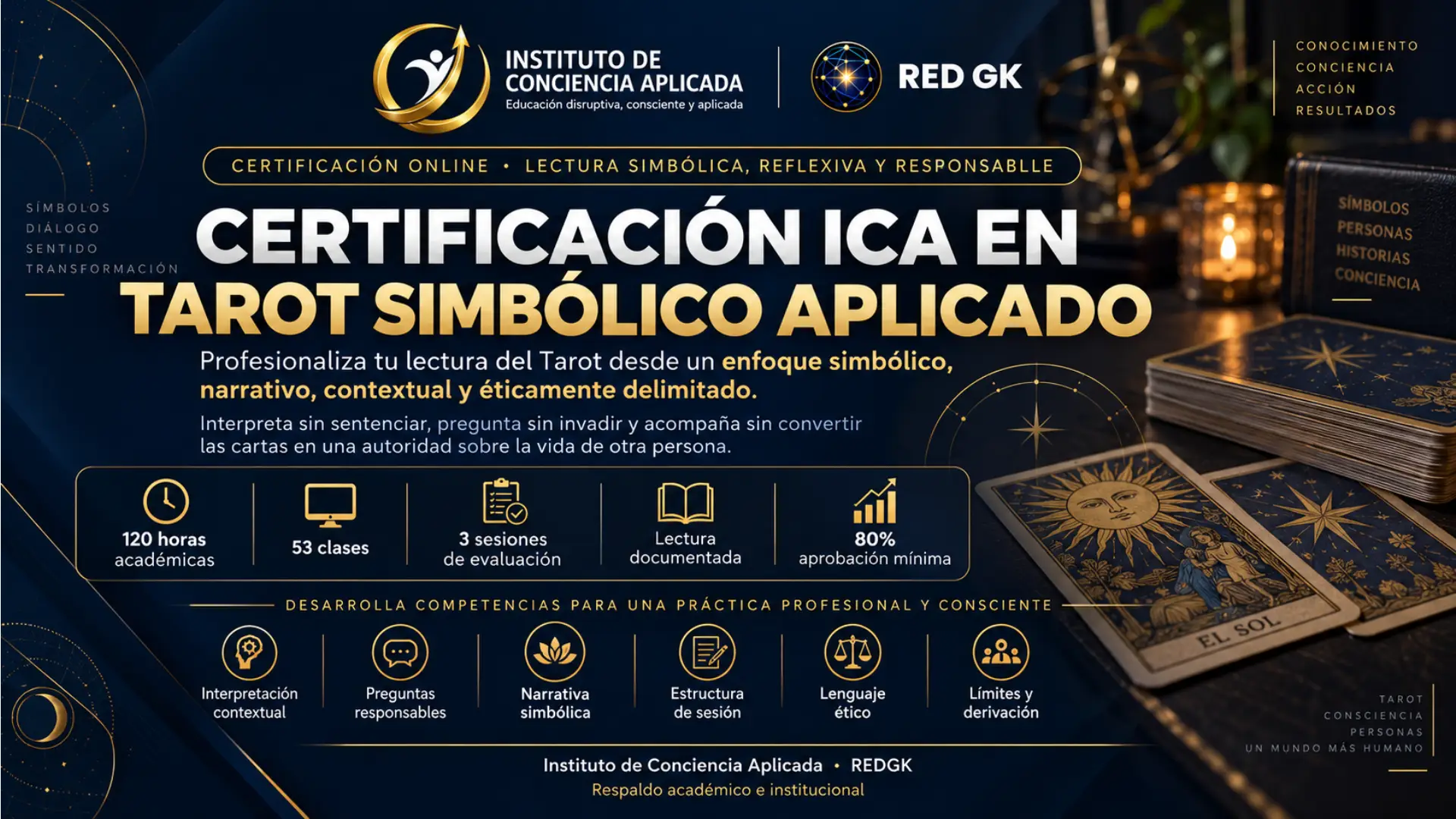 Certificación ICA en Tarot Simbólico Aplicado